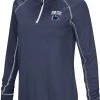 Colosseum Women's Penn State Nittany Lions Blue Stingray 1/4 Zip Jacket