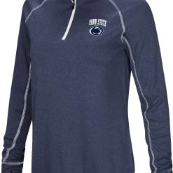 Colosseum Women's Penn State Nittany Lions Blue Stingray 1/4 Zip Jacket