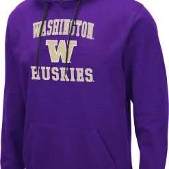 Colosseum Men's Washington Huskies Purple Pullover Hoodie