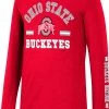 Colosseum Youth Ohio State Buckeyes Scarlet Roof Top Longsleeve T-Shirt For Boys'