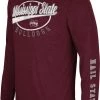 Colosseum Men's Mississippi State Bulldogs Maroon Far Out! Long Sleeve T-Shirt