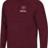 Colosseum Men's Missouri State Bears Maroon Rival Quarter-Zip Pullover Shirt