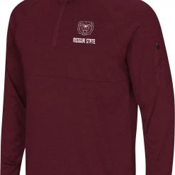 Colosseum Men's Missouri State Bears Maroon Rival Quarter-Zip Pullover Shirt