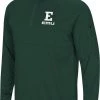 Colosseum Men's Eastern Michigan Eagles Green Rival Quarter-Zip Pullover Shirt
