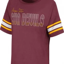 Colosseum Women's Arizona State Sun Devils Maroon Janis T-Shirt