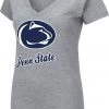 Colosseum Women's Penn State Nittany Lions Grey Dual Blend V-Neck T-Shirt