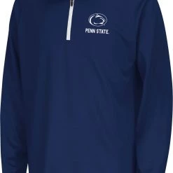 Colosseum Youth Penn State Nittany Lions White Quarter-Zip Pullover Shirt For Boys'