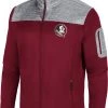 Colosseum Men's Florida State Seminoles Garnet Third Wheel Full-Zip Jacket