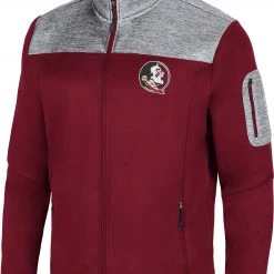 Colosseum Men's Florida State Seminoles Garnet Third Wheel Full-Zip Jacket