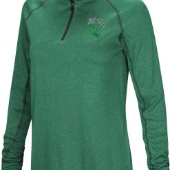 Colosseum Women's North Texas Mean Green Green Stingray 1/4 Zip Jacket