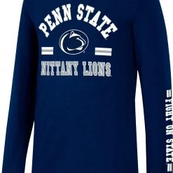 Colosseum Youth Penn State Nittany Lions Blue Roof Top Longsleeve T-Shirt For Girls'