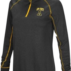 Colosseum Women's Appalachian State Mountaineers Black Stingray 1/4 Zip Jacket
