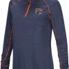 Colosseum Women's UT San Antonio Roadrunners Navy Stingray 1/4 Zip Jacket