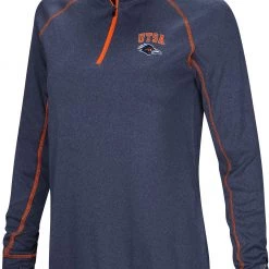 Colosseum Women's UT San Antonio Roadrunners Navy Stingray 1/4 Zip Jacket