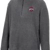 Colosseum Men's Ohio State Buckeyes Grey Keeping Score Sherpa 1/4 Zip Jacket