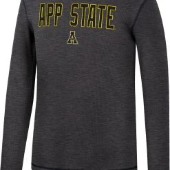 Colosseum Men's Appalachian State Mountaineers Grey Therma Longsleeve T-Shirt