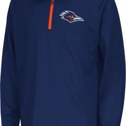 Colosseum Youth UT San Antonio Roadrunners Navy Draft 1/4 Zip Jacket For Girls'