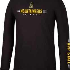 Colosseum Men's Appalachian State Mountaineers Black Spackler Longsleeve T-Shirt