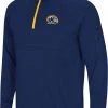 Colosseum Men's Kent State Golden Flashes Navy Blue Rival 1/4 Zip Jacket