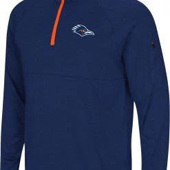 Colosseum Men's UT San Antonio Roadrunners Blue Rival 1/4 Zip Jacket