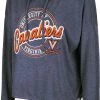 Colosseum Women's Virginia Cavaliers Blue Cody Meet & Greet Hooded Long Sleeve T-Shirt