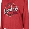 Colosseum Women's Arkansas Razorbacks Cardinal Cody Meet & Greet Hooded Long Sleeve T-Shirt