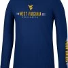 Colosseum Men's West Virginia Mountaineers Blue Spackler Longsleeve T-Shirt