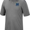 Colosseum Men's Michigan Wolverines Gray Polo
