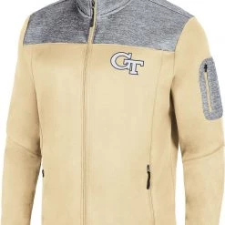 Colosseum Men's Georgia Tech Yellow Jackets Gold Third Wheel Full-Zip Jacket