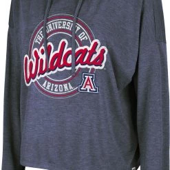 Colosseum Women's Arizona Wildcats Navy Cody Meet & Greet Hooded Long Sleeve T-Shirt