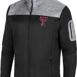 Colosseum Men's Texas Tech Red Raiders Black Third Wheel Full-Zip Jacket