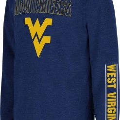 Colosseum Youth West Virginia Mountaineers Blue West Long Sleeve T-Shirt For Boys'