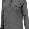 Colosseum Women's Utah Tech Trailblazers Grey Stingray 1/4 Zip Jacket