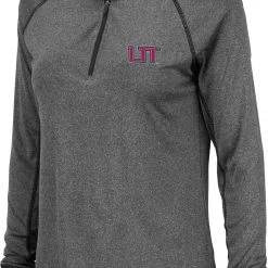 Colosseum Women's Utah Tech Trailblazers Grey Stingray 1/4 Zip Jacket