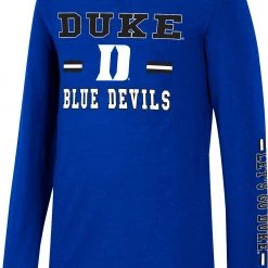 Colosseum Youth Duke Blue Devils Duke Blue Roof Top Longsleeve T-Shirt For Girls'