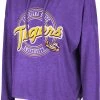 Colosseum Women's LSU Tigers Purple Cody Meet & Greet Hooded Long Sleeve T-Shirt