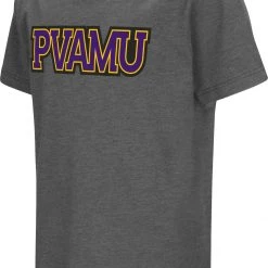 Colosseum Youth Prairie View A&M Panthers Grey Dual Blend T-Shirt For Girls'