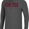 Colosseum Men's Texas Tech Red Raiders Grey Dragon Long Sleeve Thermal T-Shirt