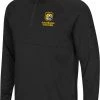 Colosseum Men's Colorado College Tigers Black Rival Quarter-Zip Pullover Shirt
