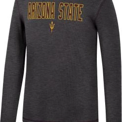 Colosseum Men's Arizona State Sun Devils Grey Therma Longsleeve T-Shirt