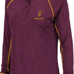Colosseum Women's Arizona State Sun Devils Maroon Stingray Quarter-Zip Shirt