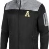 Colosseum Men's Appalachian State Mountaineers Black Third Wheel Full-Zip Jacket