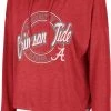 Colosseum Women's Alabama Crimson Tide Crimson Cody Meet & Greet Hooded Long Sleeve T-Shirt