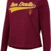 Colosseum Women's Arizona State Sun Devils Maroon Already Did Pullover Sweatshirt
