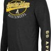 Colosseum Men's Appalachian State Mountaineers Black Far Out! Long Sleeve T-Shirt