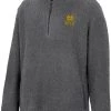 Colosseum Men's Notre Dame Fighting Irish Grey Keeping Score Sherpa 1/4 Zip Jacket