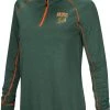 Colosseum Women's Florida A&M Rattlers Green Stingray 1/4 Zip Jacket