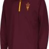Colosseum Youth Arizona State Sun Devils Maroon Draft 1/4 Zip Jacket For Boys'