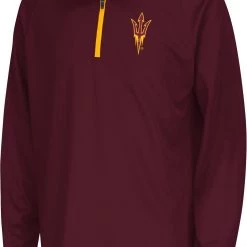 Colosseum Youth Arizona State Sun Devils Maroon Draft 1/4 Zip Jacket For Boys'