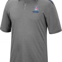 Colosseum Men's Arizona Wildcats Gray Polo